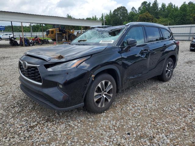 5TDGZRAH2MS521284 - 2021 TOYOTA HIGHLANDER XLE BLACK photo 1