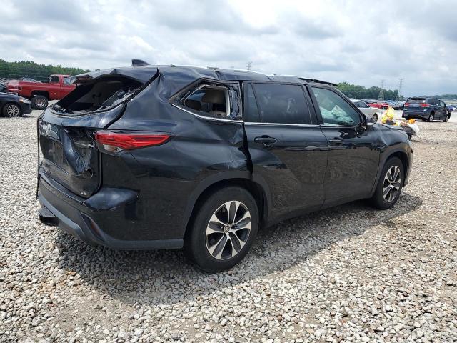 5TDGZRAH2MS521284 - 2021 TOYOTA HIGHLANDER XLE BLACK photo 3