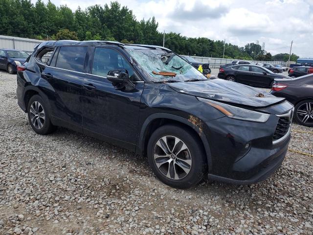 5TDGZRAH2MS521284 - 2021 TOYOTA HIGHLANDER XLE BLACK photo 4