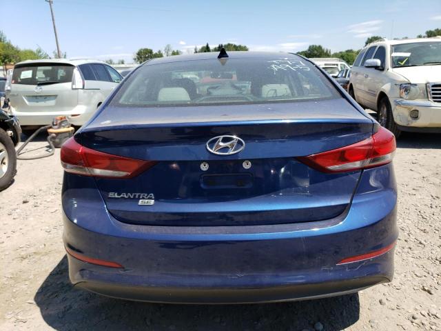 5NPD74LF2HH090416 - 2017 HYUNDAI ELANTRA SE BLUE photo 6