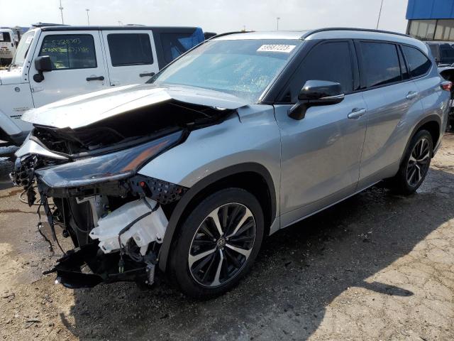 5TDLZRBHXMS095129 - 2021 TOYOTA HIGHLANDER XSE SILVER photo 1