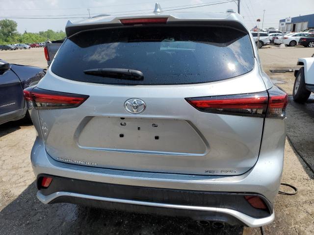 5TDLZRBHXMS095129 - 2021 TOYOTA HIGHLANDER XSE SILVER photo 6