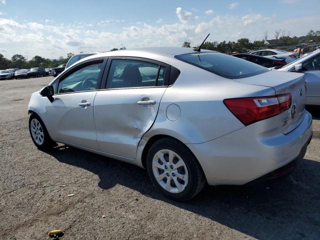 KNADM4A31E6352043 - 2014 KIA RIO LX SILVER photo 2