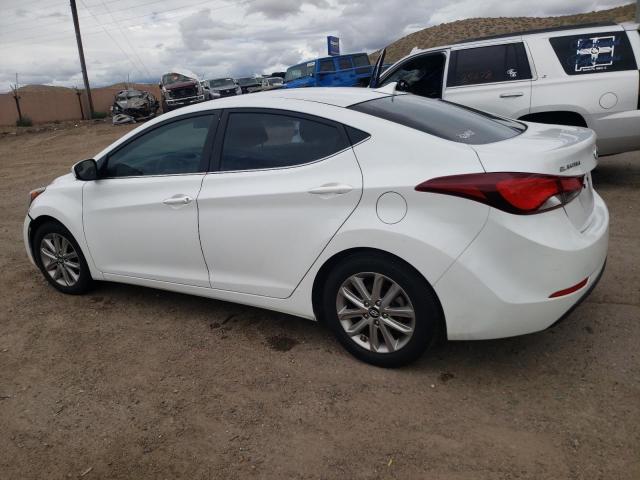 5NPDH4AEXFH554329 - 2015 HYUNDAI ELANTRA SE WHITE photo 2