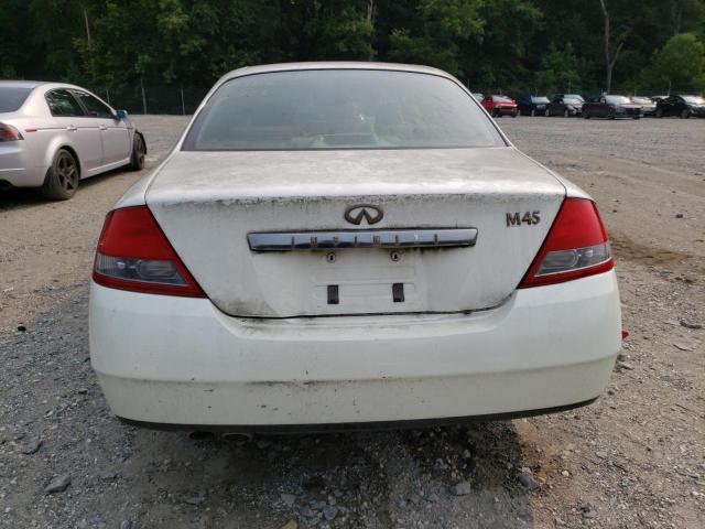 JNKAY41E43M004997 - 2003 INFINITI M45 WHITE photo 6