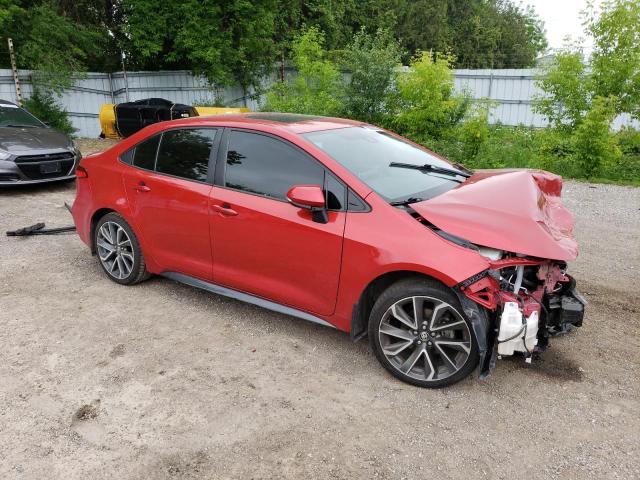 5YFB4RBE7LP007886 - 2020 TOYOTA COROLLA SE RED photo 4