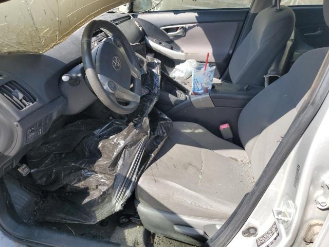 JTDKN3DU9D5604857 - 2013 TOYOTA PRIUS SILVER photo 7