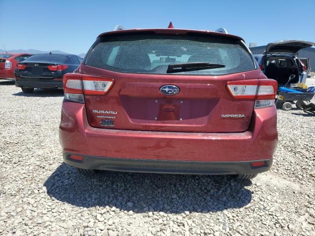 4S3GTAD61J3727609 - 2018 SUBARU IMPREZA PREMIUM PLUS RED photo 6