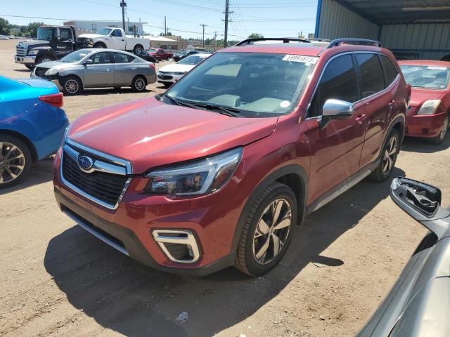 JF2SKAXCXMH437506 - 2021 SUBARU FORESTER TOURING RED photo 1