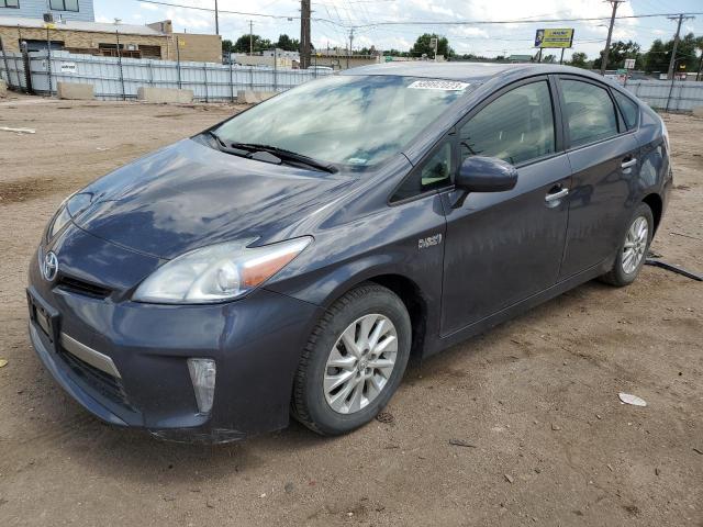 JTDKN3DP8C3008014 - 2012 TOYOTA PRIUS PLUG GRAY photo 1