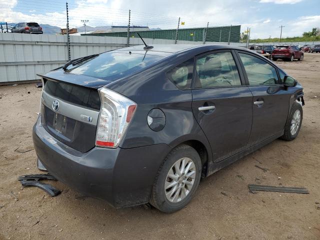 JTDKN3DP8C3008014 - 2012 TOYOTA PRIUS PLUG GRAY photo 3