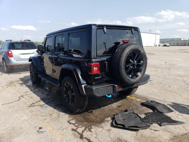 1C4JJXP67NW270870 - 2022 JEEP WRANGLER U SAHARA 4XE BLACK photo 2