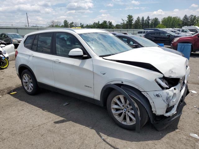 5UXWX9C51G0D63145 - 2016 BMW X3 XDRIVE28I WHITE photo 4