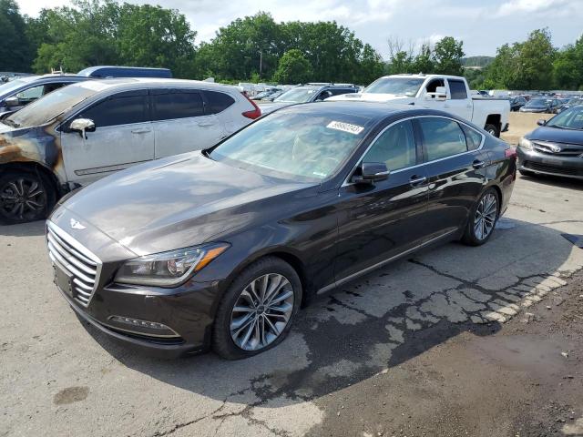 KMHGN4JE8GU132696 - 2016 HYUNDAI GENESIS 3.8L BROWN photo 1