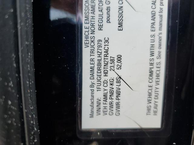 1FUJGEDR8HLHZ7979 - 2017 FREIGHTLINER CASCADIA 1 BLACK photo 9