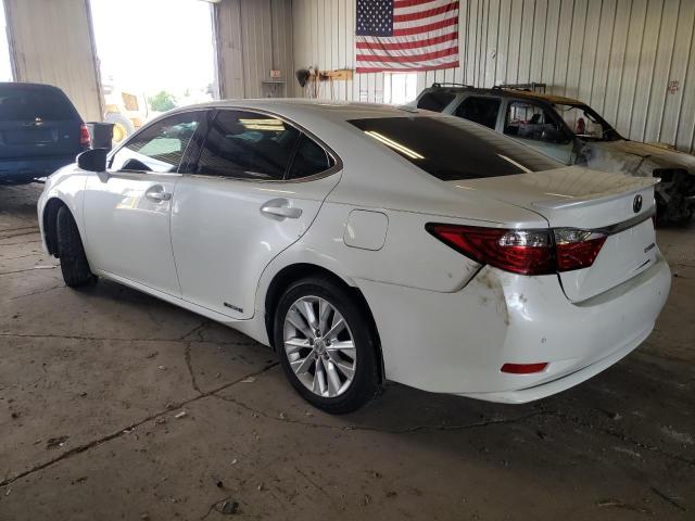 JTHBW1GG0D2013940 - 2013 LEXUS ES 300H WHITE photo 2