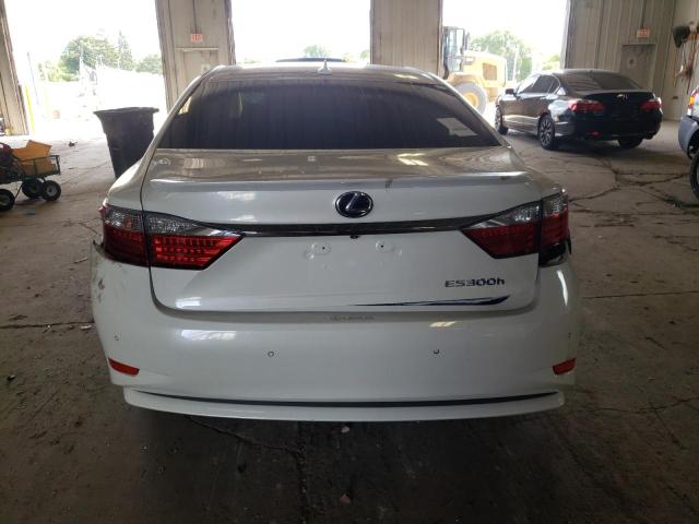 JTHBW1GG0D2013940 - 2013 LEXUS ES 300H WHITE photo 6