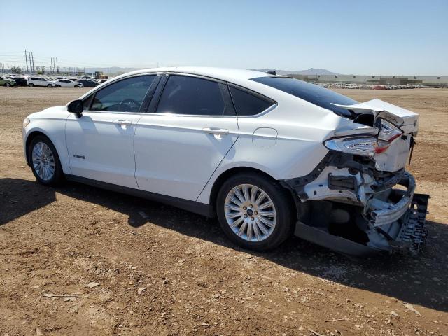 3FA6P0UU8FR161066 - 2015 FORD FUSION S HYBRID WHITE photo 2