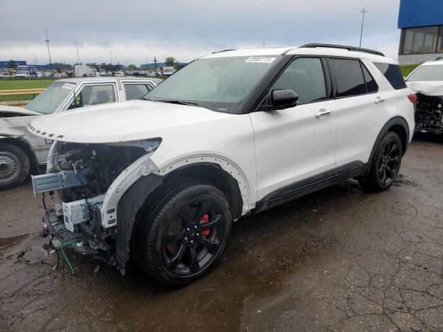 1FM5K8GC1LGC50319 - 2020 FORD EXPLORER ST WHITE photo 1