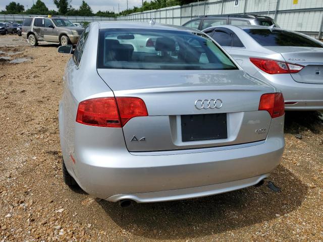 WAUDF78E48A014785 - 2008 AUDI A4 2.0T QUATTRO SILVER photo 6