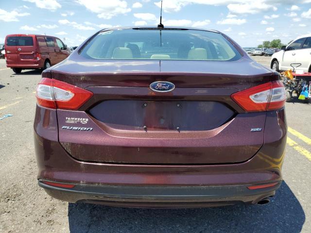 3FA6P0H72DR153191 - 2013 FORD FUSION SE BURGUNDY photo 6