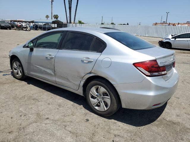 19XFB2F53DE279413 - 2013 HONDA CIVIC LX SILVER photo 2