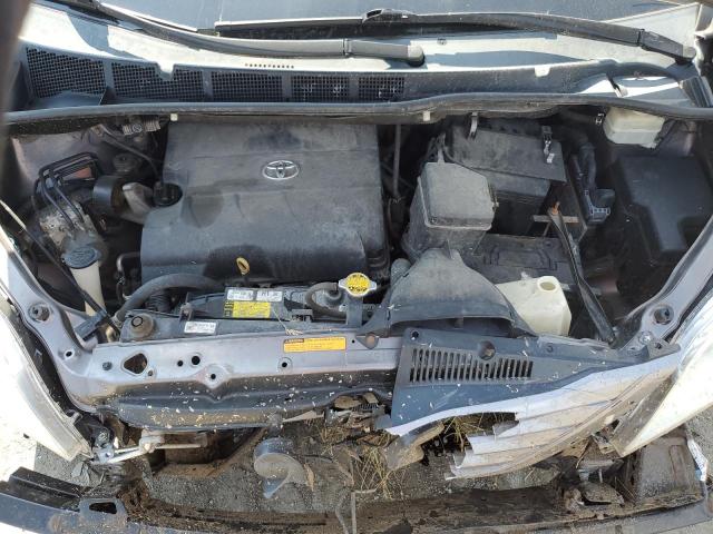 5TDYK3DC6GS707596 - 2016 TOYOTA SIENNA XLE GRAY photo 12