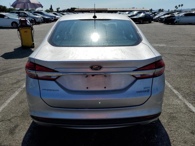 3FA6P0LU9HR386360 - 2017 FORD FUSION SE HYBRID SILVER photo 6