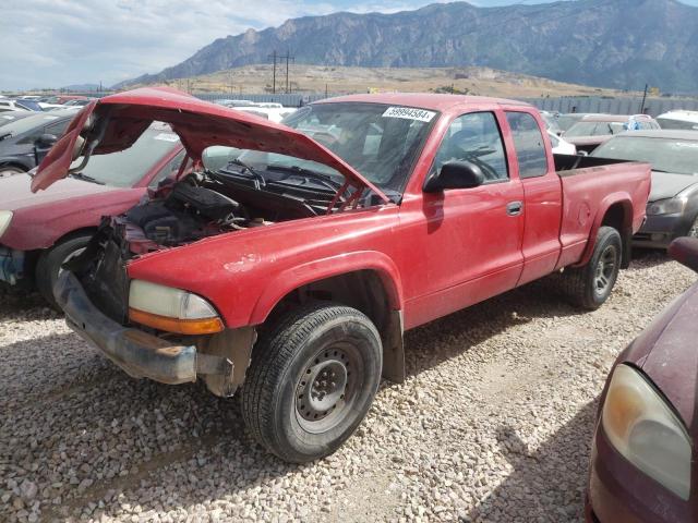 1D7HG12KX4S520032 - 2004 DODGE DAKOTA SXT RED photo 1