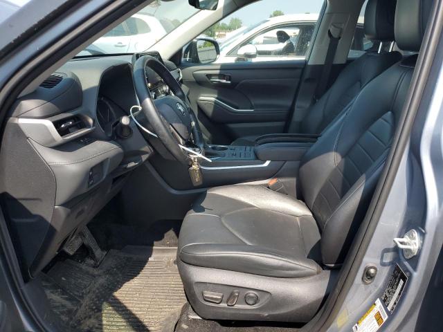 5TDGZRBH2LS004578 - 2020 TOYOTA HIGHLANDER XLE BLUE photo 7