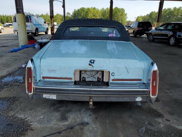 1G6DW51Y1JR753294 - 1988 CADILLAC BROUGHAM BLUE photo 6