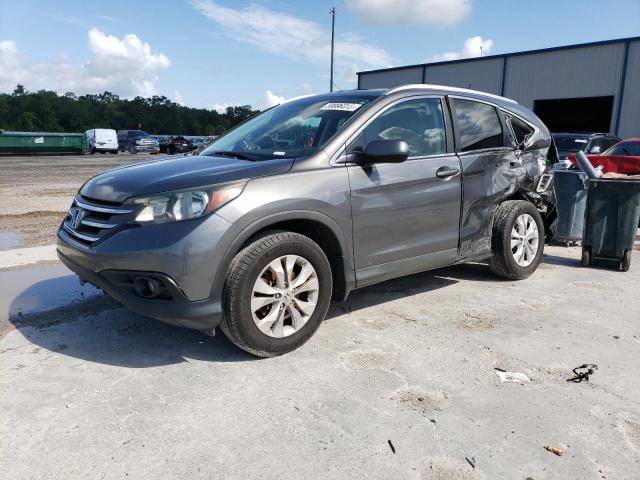 2HKRM3H79EH529312 - 2014 HONDA CR-V EXL GRAY photo 1