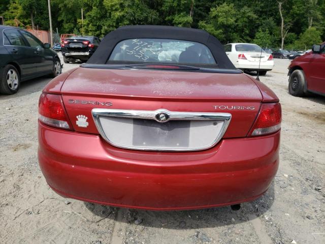 1C3EL55R45N691176 - 2005 CHRYSLER SEBRING TOURING BURGUNDY photo 6