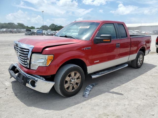 1FTFX1CT3BFA65216 - 2011 FORD F150 SUPER CAB RED photo 1