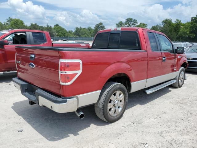 1FTFX1CT3BFA65216 - 2011 FORD F150 SUPER CAB RED photo 3