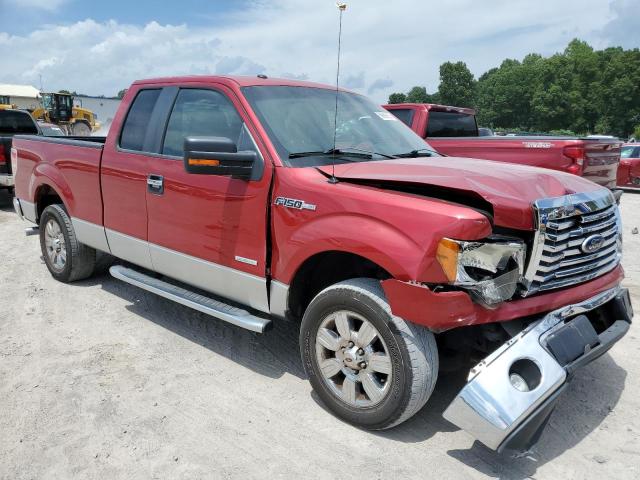 1FTFX1CT3BFA65216 - 2011 FORD F150 SUPER CAB RED photo 4