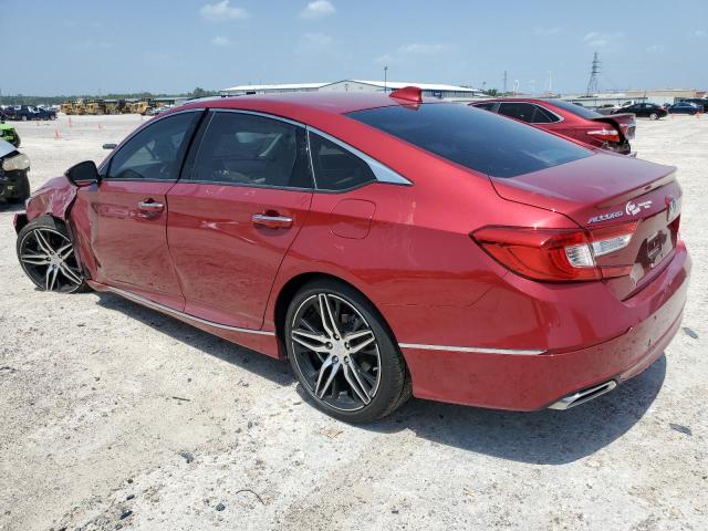 1HGCV2F96MA013255 - 2021 HONDA ACCORD TOURING RED photo 2