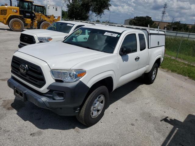 5TFRX5GN1KX155894 - 2019 TOYOTA TACOMA ACCESS CAB WHITE photo 1