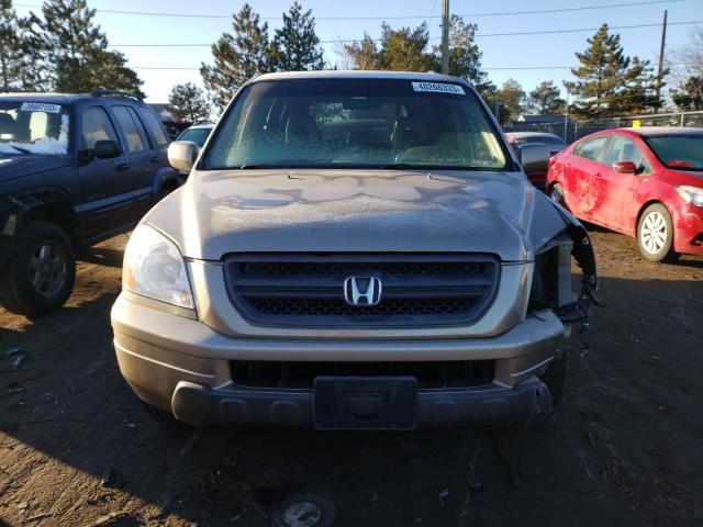 2HKYF18594H605313 - 2004 HONDA PILOT EXL TAN photo 5