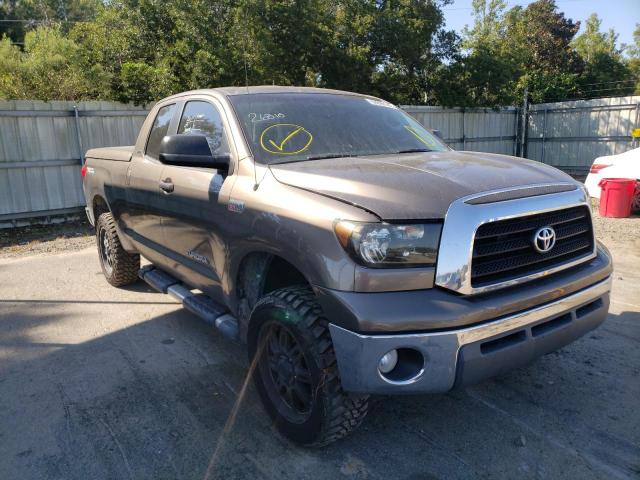 5TFBV54167X021740 - 2007 TOYOTA TUNDRA DOUBLE CAB SR5 GRAY photo 1