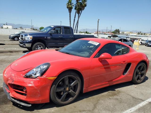 WP0AA2A87EK174659 - 2014 PORSCHE CAYMAN RED photo 1