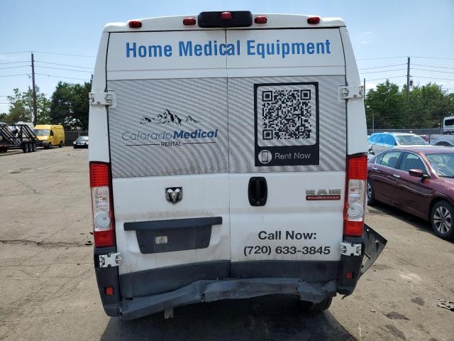 3C6LRVDG7ME531059 - 2021 RAM PROMASTER 2500 HIGH WHITE photo 6