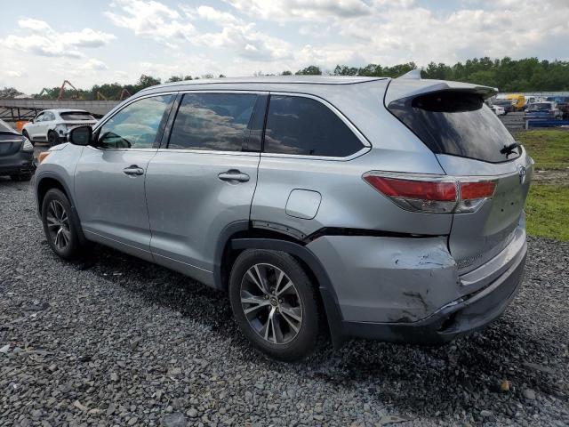 5TDJKRFH9GS501427 - 2016 TOYOTA HIGHLANDER XLE 银色 照片 2