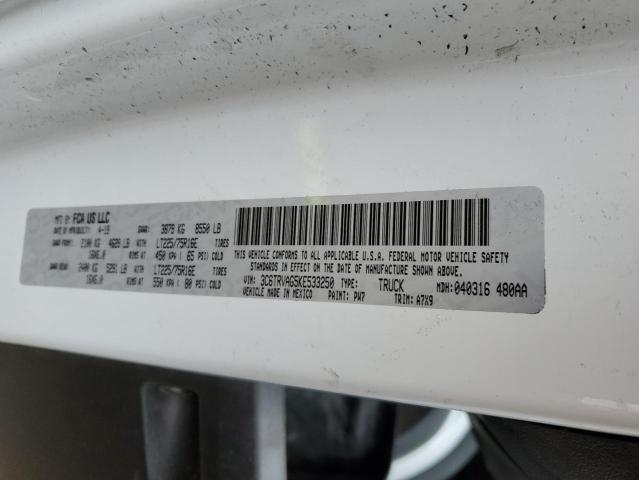 3C6TRVAG5KE533250 - 2019 RAM PROMASTER 1500 STANDARD WHITE photo 13