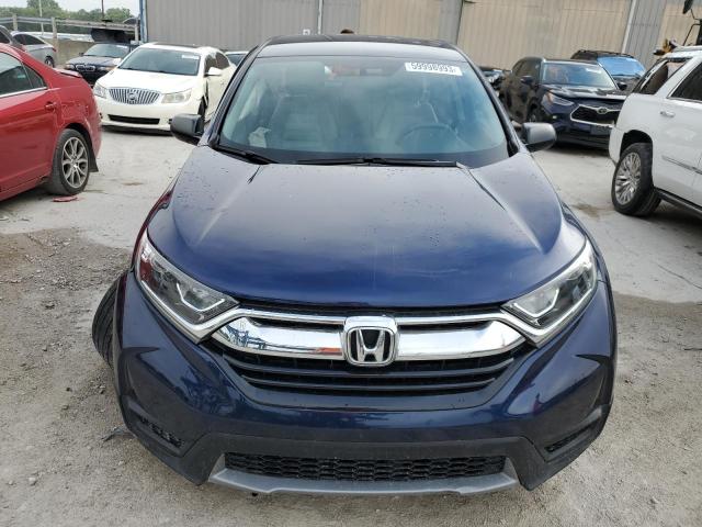 2HKRW6H35JH221539 - 2018 HONDA CR-V LX BLUE photo 5