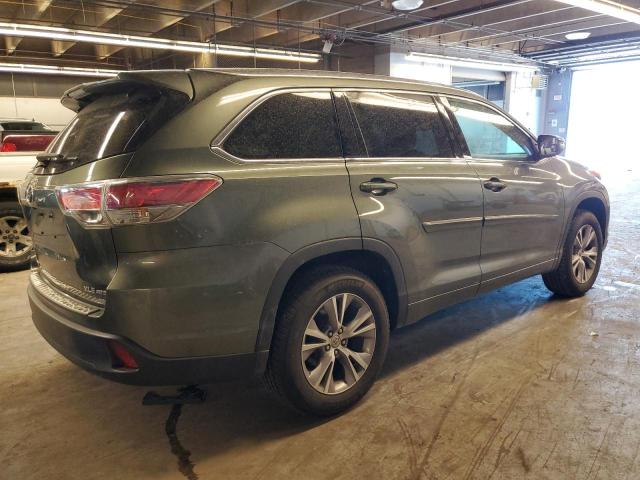 5TDJKRFH0FS116434 - 2015 TOYOTA HIGHLANDER XLE Կանաչ լուսանկար 3