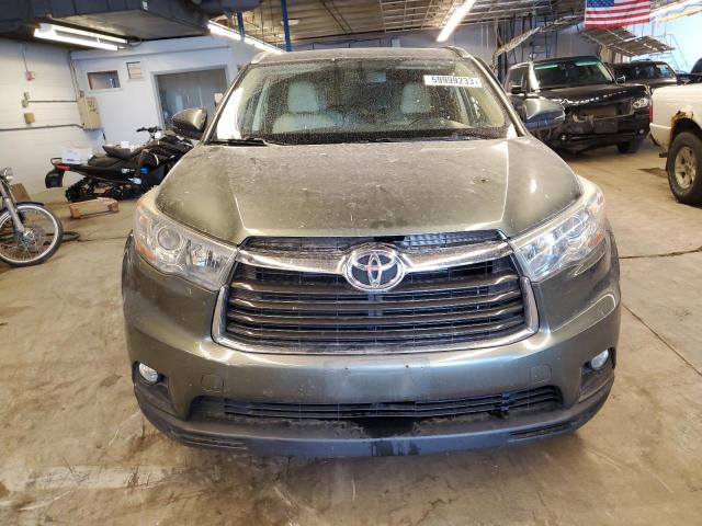 5TDJKRFH0FS116434 - 2015 TOYOTA HIGHLANDER XLE Կանաչ լուսանկար 5