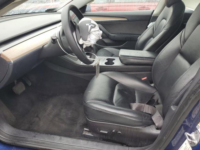 5YJ3E1EA5NF372660 - 2022 TESLA MODEL 3 ლურჯი ფოტო 7