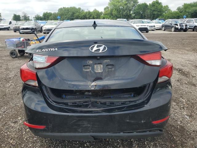 KMHDH4AEXEU057037 - 2014 HYUNDAI ELANTRA SE BLACK photo 6