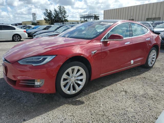 5YJSA1E27JF265961 - 2018 TESLA MODEL S წითელი ფოტო 1